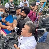 BJP Leader Alleges Bengal Cops Slapped Ex Councillor Suvendu Adhikari Dares TMC