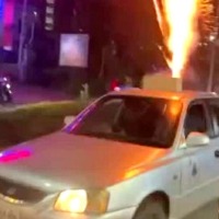 Youth arrested for bursting sky shot crackers from moving car