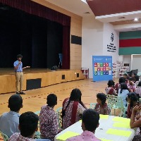 KTR’s son Himanshu dons a teacher’s hat; takes class for govt school students