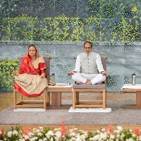 MP CM Shivraj Singh Chauhan on a pilgrimage to the largest meditation centre in the world 