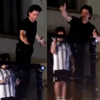 SRK greets hoards of fans outside Mannat on birthday