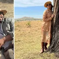 Ram Charan and Upasana lie in the sun look for lions during African vacation