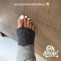 Trisha suffers leg injury