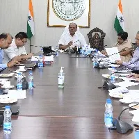 Chief Secretary Somesh Kumar held a meeting on overseas jobs at BRKR Bhavan today