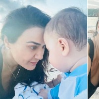 As Preity Zinta's twins turn one, she shares a heartfelt note of cascading love
