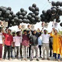Protests in Telangana against PM Modi's visit