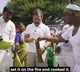 rahul gandhi cooks bambo chicken in telangana with the help of tribals