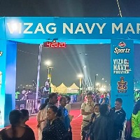 Thousands take part in Vizag Navy Marathon