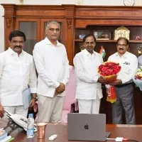 CM KCR praises minister Harish rao