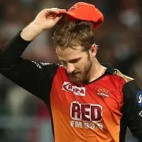 Kane Williamson reacts after Surisers released him