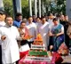 Kamal Nath cuts temple shaped birthday cake BJP Fires