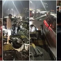 48 Vehicle Pile Up On Pune Bengaluru Highway 38 Injured