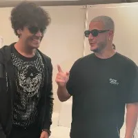 Kalvakuntla Himanshu met DJ Snake in Hyderabad