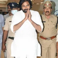 Pawan Kalyan arrives Gannavaram airport