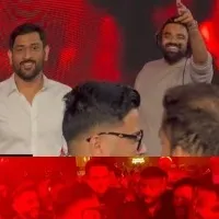 M.S Dhoni parties with Hardik Pandya, rapper Badshah; videos go viral