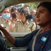 YS Sharmila detained on way to T'gana CM's residence for protest