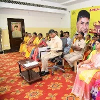 Chandrababu held meeting with women in Kovvur