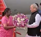 president murmu reached gannavaram airport