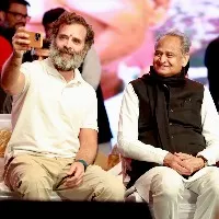 Gehlot Pilot Rahul dance hand in hand as Bharat Jodo enters Rajasthan