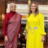 Melinda Gates meets Nirmala Sitharaman