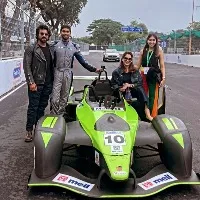 Ram Charan and Upasana attends Indian Racing League at Hussain Sagar