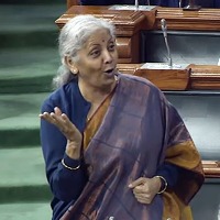 Finance Minister crosses swords with Telangana Congress MP over rupee fall