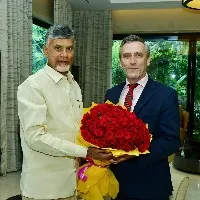 UK Deputy High Commissioner Gareth Wynn Owen met TDP Chief Chandrababu