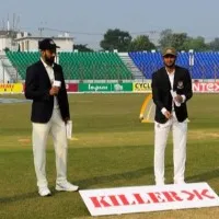 India won the toss and elected to bat first in first test against bangladesh