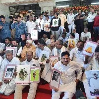 Savarkar Portrait Inside Karnataka Assembly Opposition Protests Outside