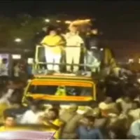 Chandrababu rally in Khammam town