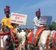 Unmarried men hold protest near collectors office in Solapur Maharashtra