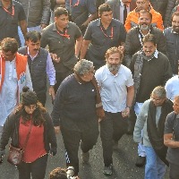 Rahul Gandhi attacks BJP, RSS as BJY enters Delhi