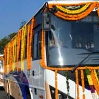 Minister puvvada Ajay Inaugurates 50 new TSRTC Buses