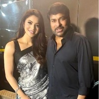 Chiranjeevi happily flirts with Urvashi Rautela at 'Waltair Veerayya' event