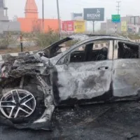 Video shows how Pant car rammed onto road divider