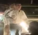 Producer Suresh Babu clears traffic in Film Nagar