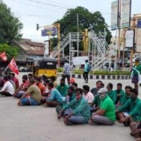 Farmers in Telangana continue protest over industrial zone
