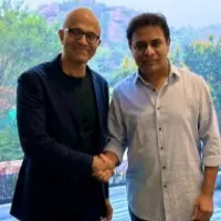 Satya Nadella meets KTR