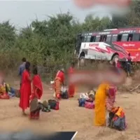Driver died with cardiac arrest as bus rams into bushes in Mulugu district
