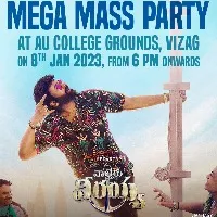 Waltair Veerayya pre release event venue finalized
