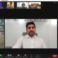 Nara Lokesh and Mantek Singh Ahluwalia attends Public Policy Internship seminar
