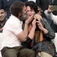 UP Minister objects to Rahul Gandhi's kiss for sister Priyanka Gandhi Vadra