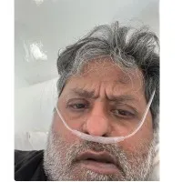 Lalit Modi on ventilator