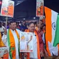 Grand welcome to Vande Bharat Express Rail At Visakhapatnam Station
