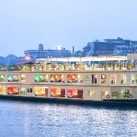 Ganga Vilas cruise ship halts at mid river near Chapra in Bihar