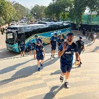 INDIA and NEW ZEALAND teams practice today at uppal