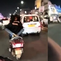 Lucknow police searching for couple romancing on two-wheeler after video goes viral