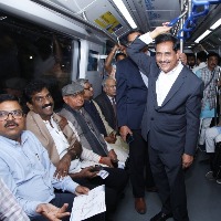 Parliamentary Standing Committee travels in Hyderabad Metro