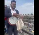 Man throws currency notes in Bengaluru