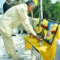 Chandrababu hoists national flag at his residence in Undavalli on 74th Republic Day